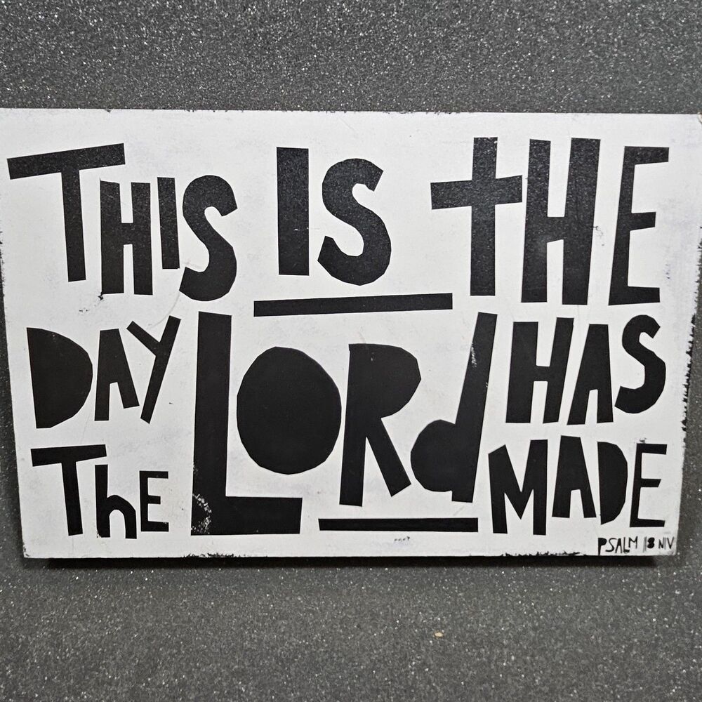 Psalm 33:1 Christian Wall Art This Is The Day The Lord Has Made Framed Sign